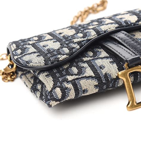 Christian Dior Oblique Nano Saddle Chain Pouch 